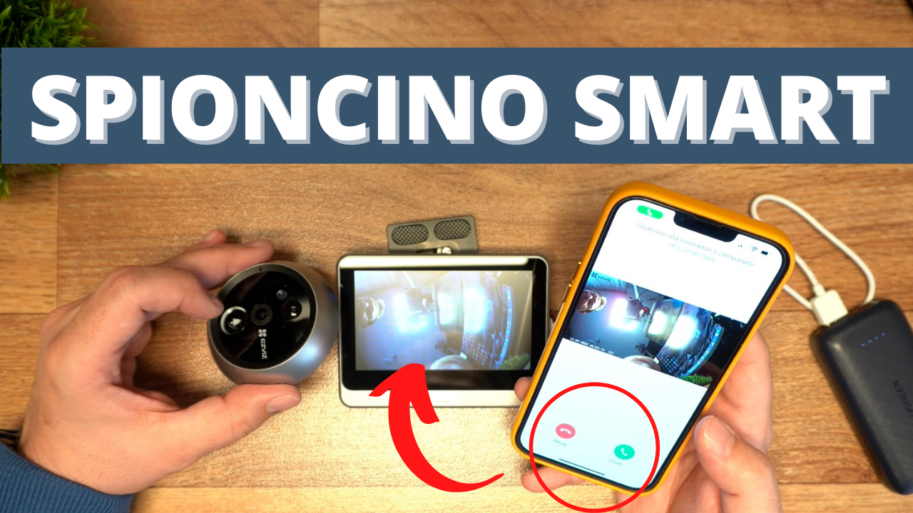 Recensione SPIONCINO SMART per PORTE con TELECAMERA di SICUREZZA // EZVIZ  DP2C, Giuseppe Gravante